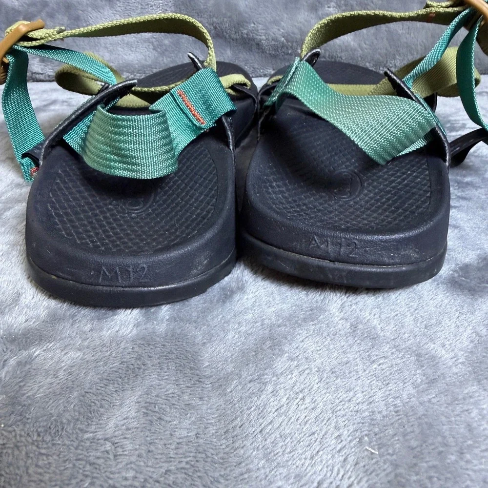 Chaco Lowdown Sandals Mens 12 Avocado Green Teal Adjustable Hiking JCH107129